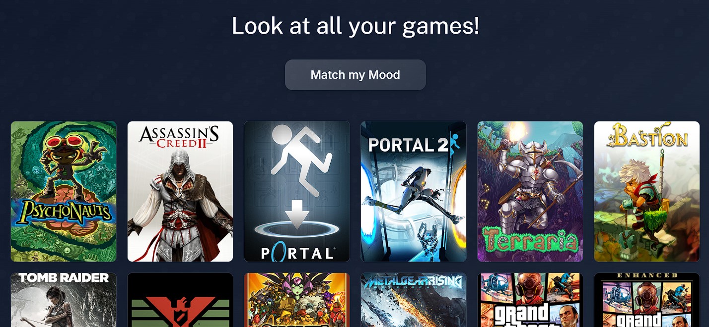 Preview your Steam library